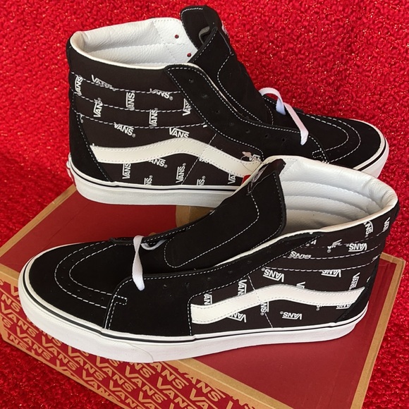 Vans Sk8-Hi Vans Black/True White MENS - Picture 11 of 16